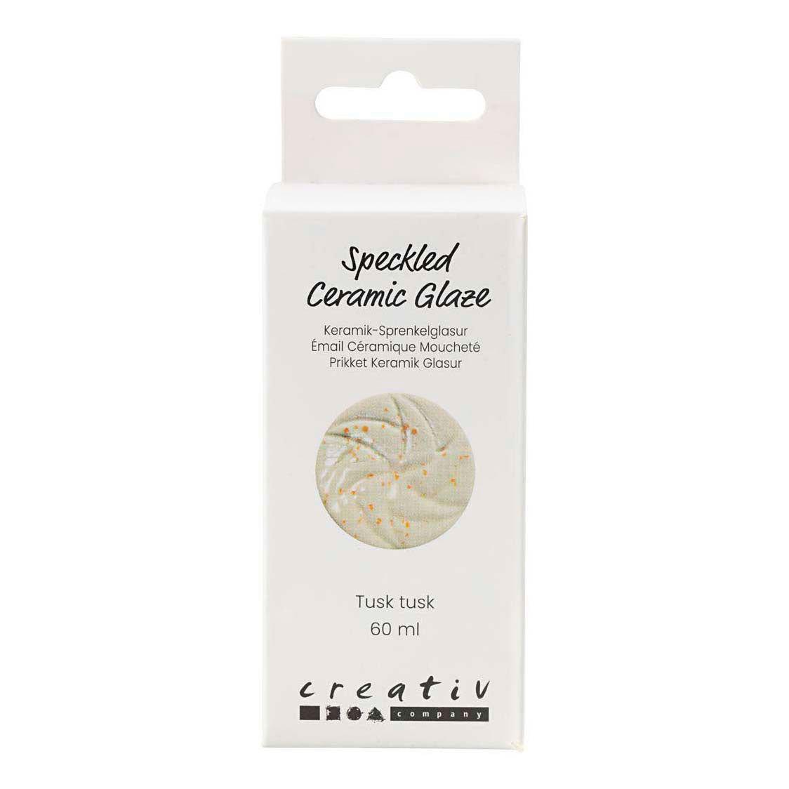 Creativ company esmalte cerámico moteado, 999-1060 °c, opaco, colmillo, 60 ml 1 botella