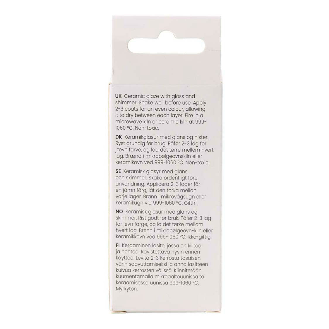 Creativ company esmalte cerámico moteado, 999-1060 °c, opaco, colmillo, 60 ml 1 botella