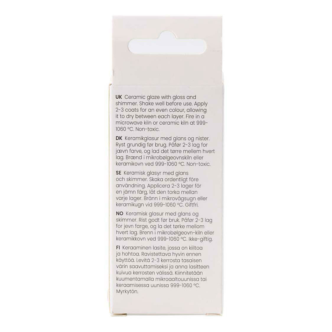 Creativ company esmalte cerámico moteado, 999-1060 °c, opaco, neblina amarilla, 60 ml 1 botella