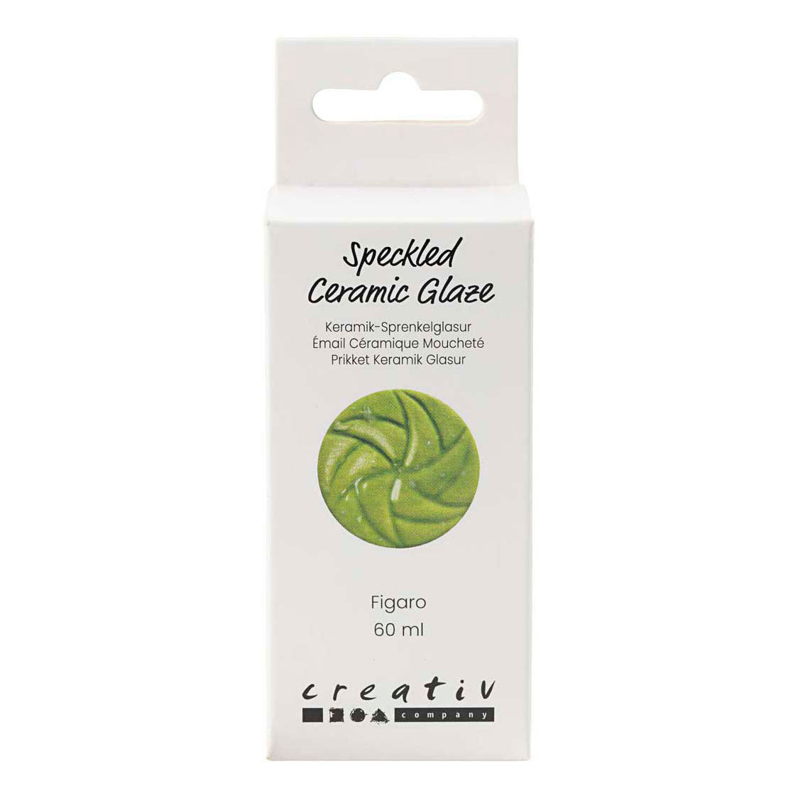 Creativ company esmalte cerámico moteado, 999-1060 °c, opaco, figaro, 60 ml 1 botella