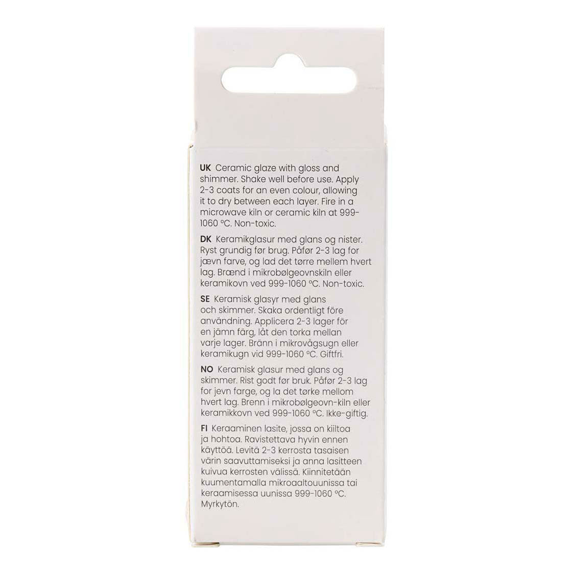 Creativ company esmalte cerámico moteado, 999-1060 °c, opaco, figaro, 60 ml 1 botella