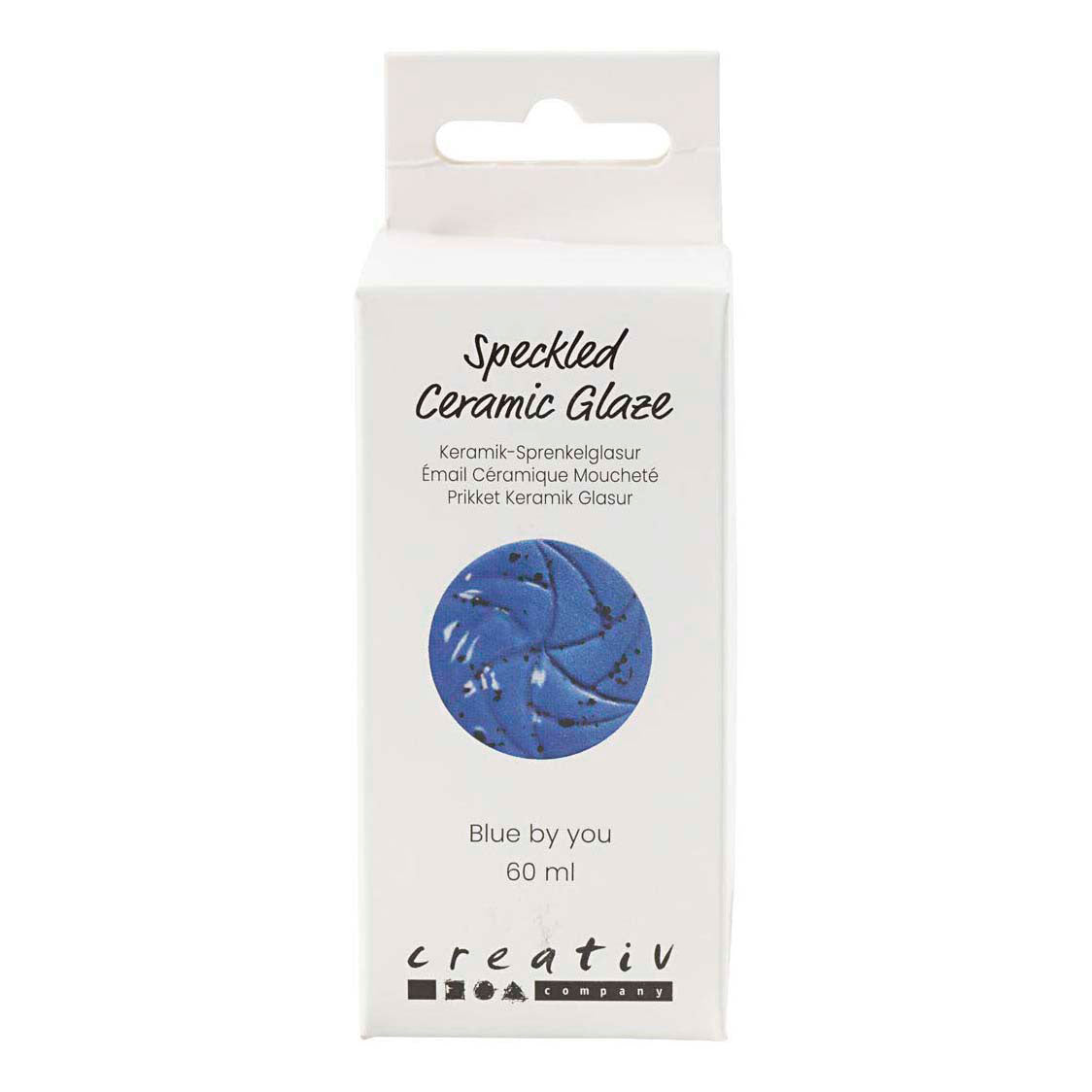 Creativ company esmalte cerámico moteado, 999-1060 °c, opaco, azul by you, 60 ml 1 botella