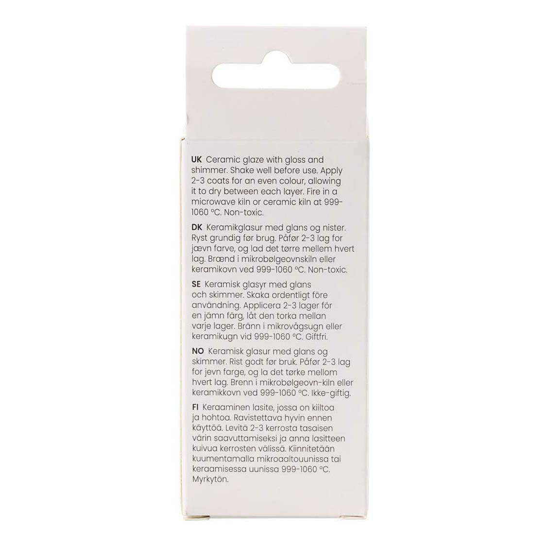 Creativ company esmalte cerámico moteado, 999-1060 °c, opaco, azul by you, 60 ml 1 botella