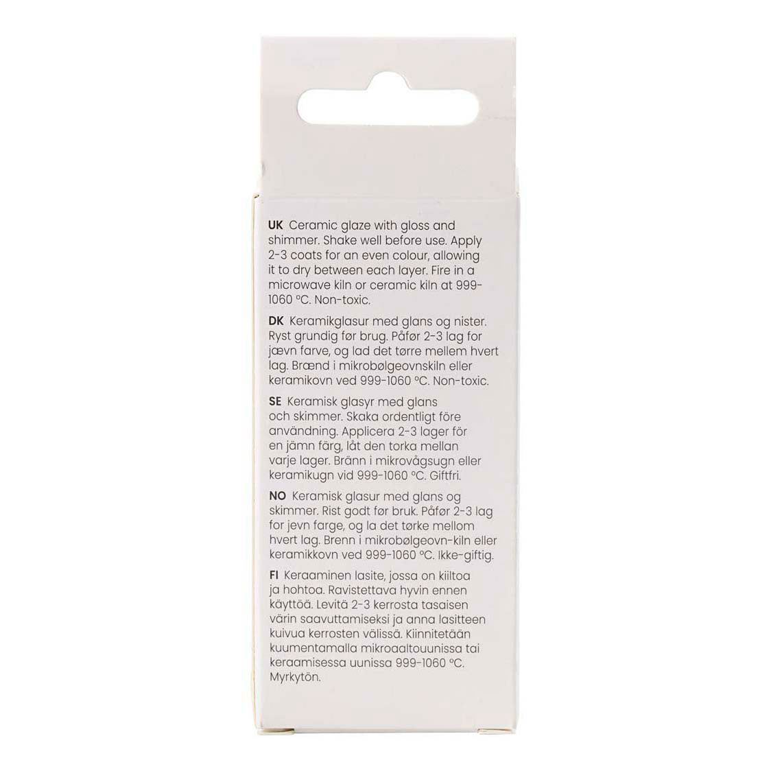 Smalto ceramico puntinato dell'azienda Creativ, 999-1060 °C, opaco, tutto nero, 60 ml 1 bottiglia