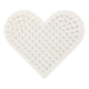 Nabbi biobeads base plate, small heart, size 7x8.5 cm, medium, 1 piece