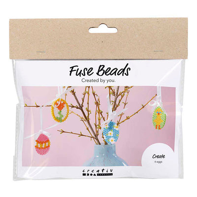 Creativ company mini hobby set ironing beads, hanging egg decorations, various colors, 1 box