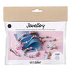 Mini set hobby di Creativ Company gioielli, collana, braccialetto, clip, spilla, blu, azzurro, rosa pastello, 1 scatola