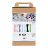 Set hobby Creative Company fiori in filo di ciniglia, fiori, colori pastello, 1 scatola
