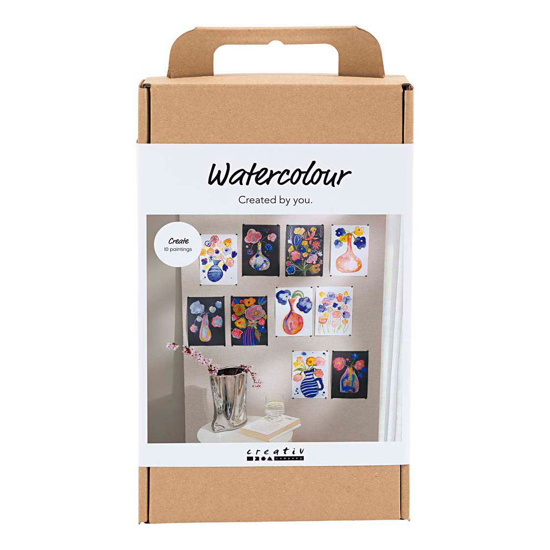 Creativ company scatola creativa acquerello, vari colori, 1 scatola