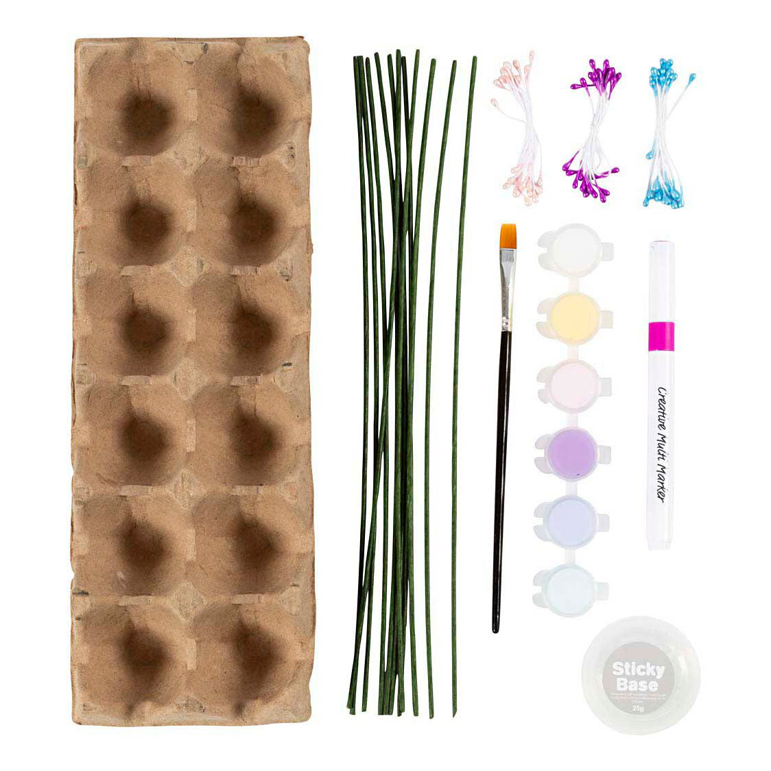 Creativ company https: www.cchobby.nl hobbyset-bloemen-van-eierdozen-pastelkleuren-1-doos