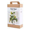 Creativ company maxi hobby set papel crepé, ramo de flores, verde claro, verde oscuro, verde pastel, blanco, 1 caja