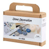 Creativ company mini hobby set decoración de piedra, azul, 1 caja