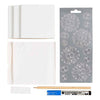 Creativ Company Mini Hobby Set Decoración, Posavasos de Porcelana, Azul, 1 Caja