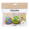 Mini set hobby per ricamo Creativ Company, facce, blu, verde, 1 scatola