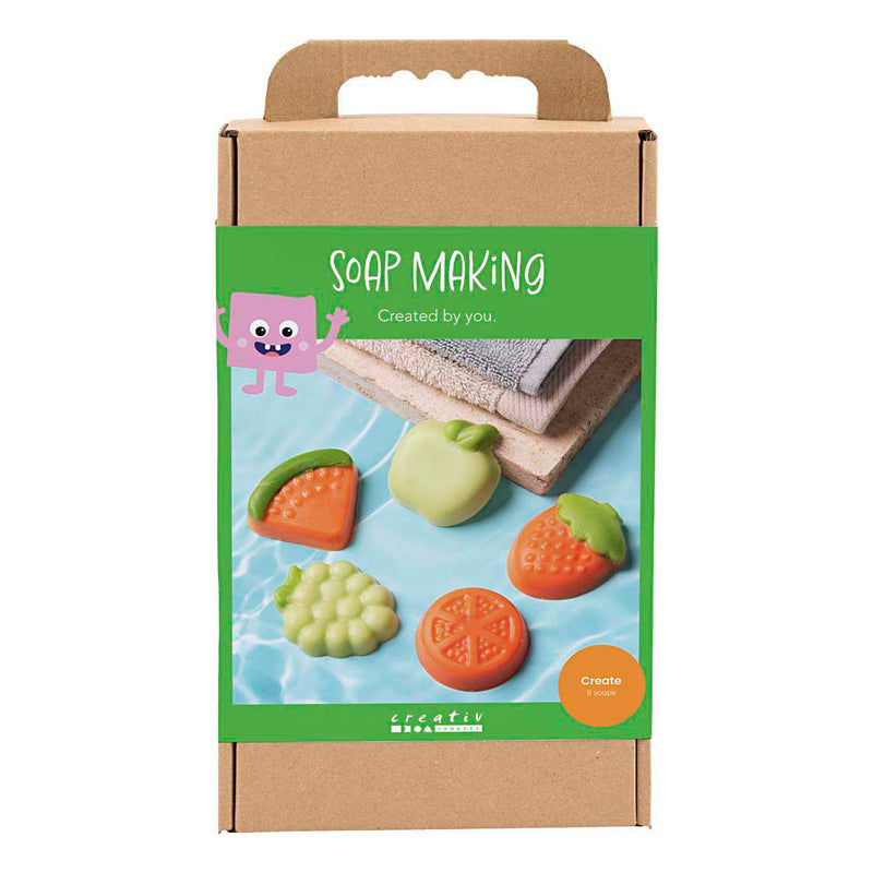 Set hobby per la produzione di sapone Creative Company, frutta, verde, arancione, 1 scatola