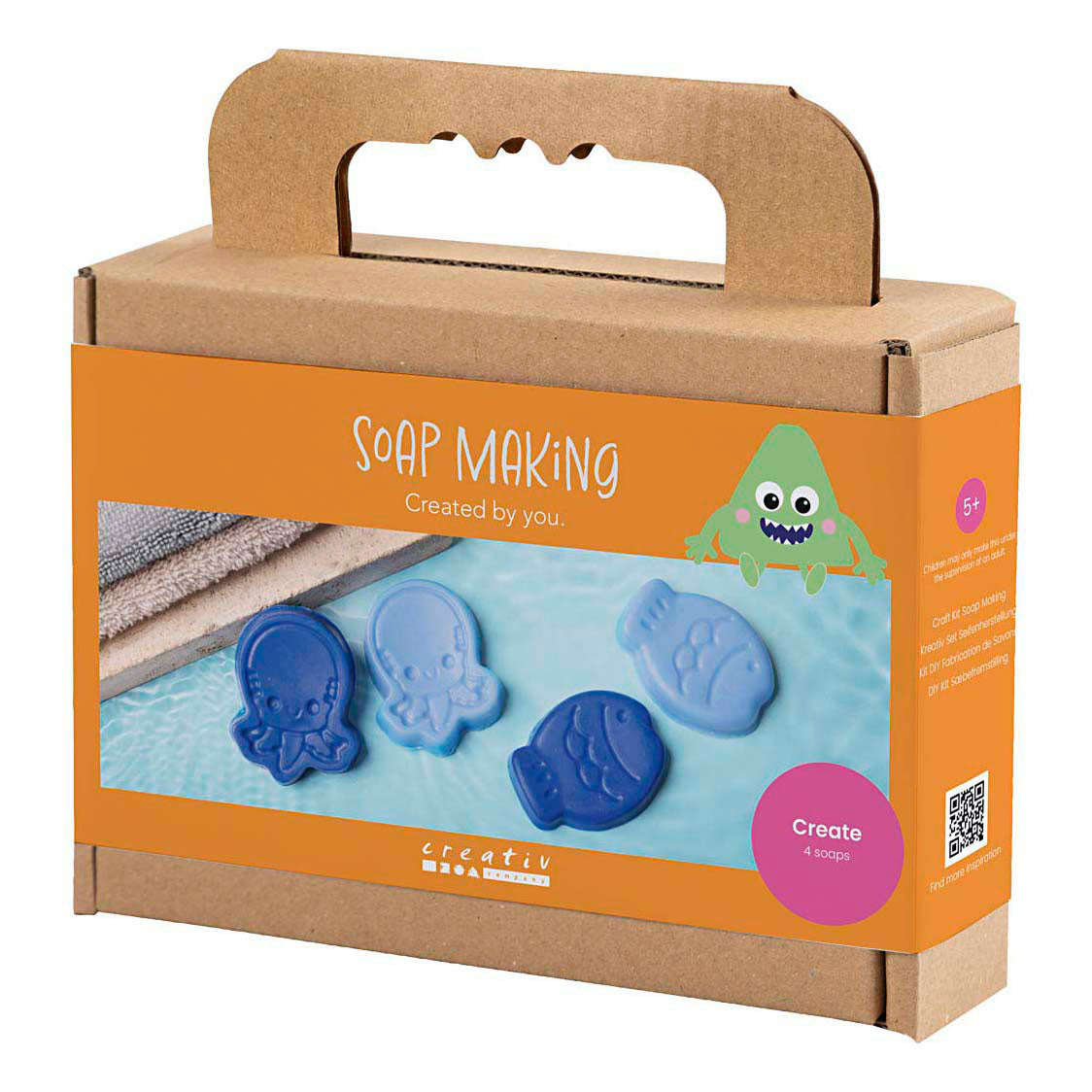 Set hobby per la produzione di sapone Creative Company, animali marini, blu, 1 scatola