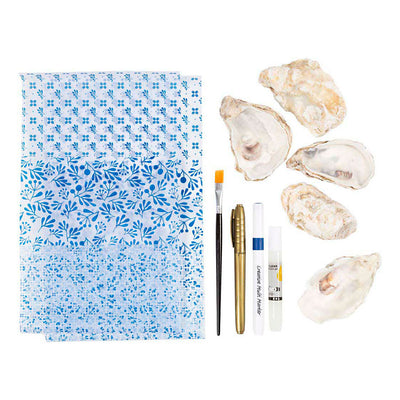Set hobby per decoupage Creativ Company, conchiglie di ostriche, blu, 1 scatola