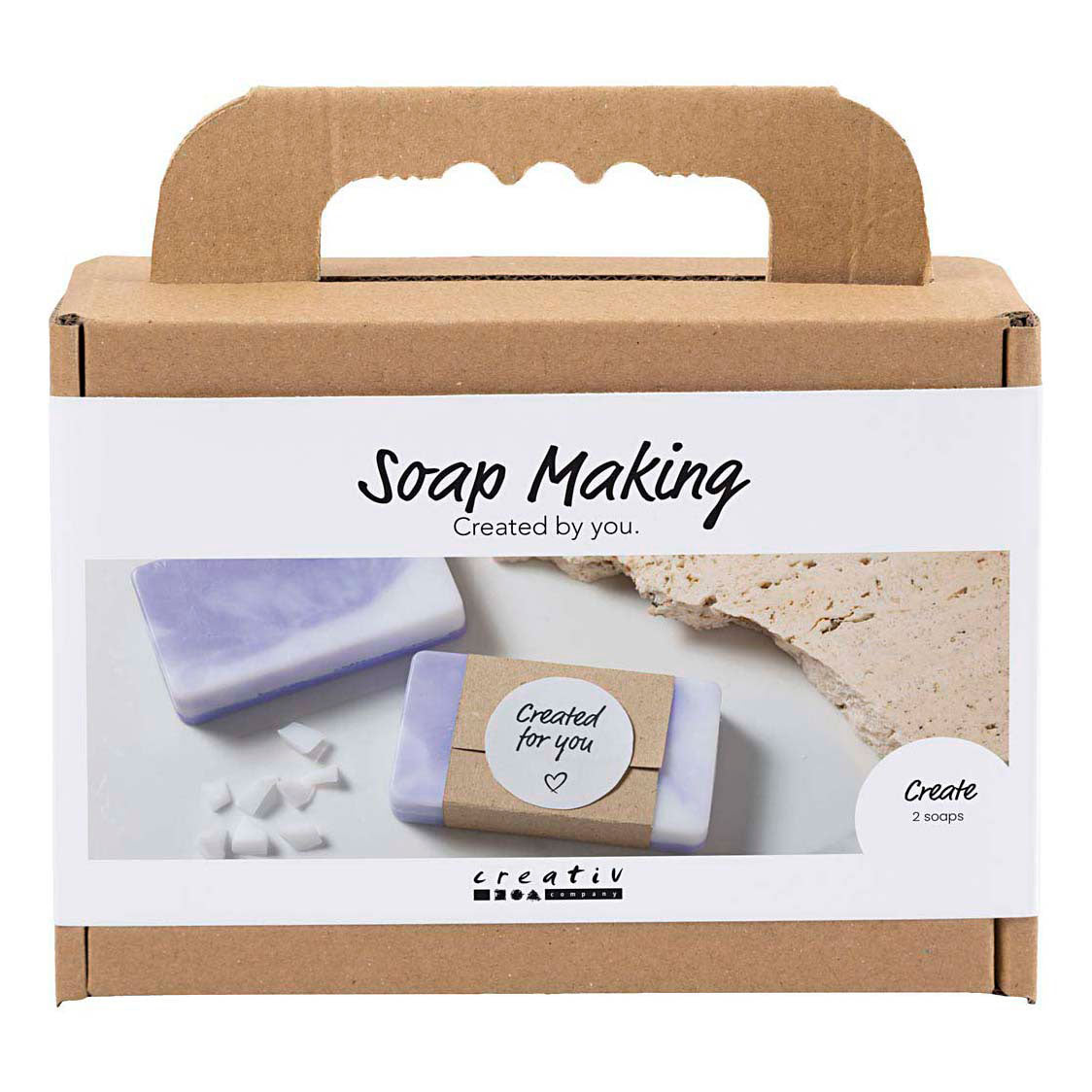 Creativ company mini soap making hobby set, square, light purple, 1 box