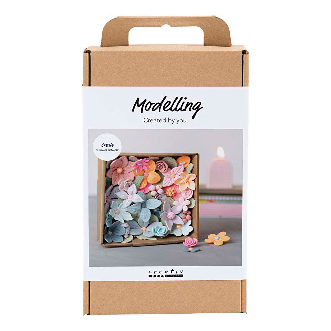 Set hobby per modellismo Creative Company, fiori, colori pastello, 1 scatola
