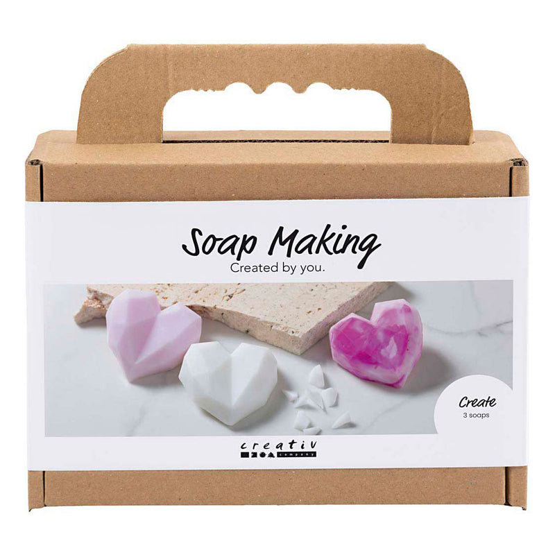 Creativ Company mini set para hacer jabón, corazones, rosa, 1 caja