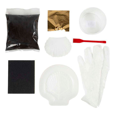 Set hobby Creative Company in resina colata, cozze, nero, oro, 1 scatola