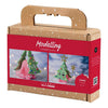 Creativ company mini set de hobby para esculpir, monstruo del árbol de Navidad, varios colores, 1 caja