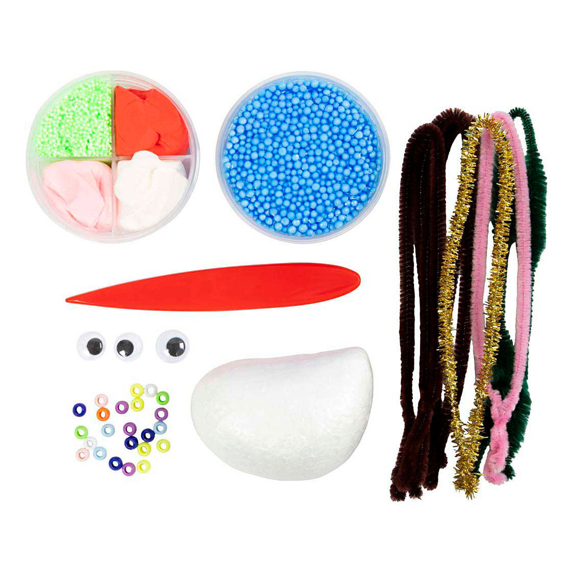 Mini set hobby per scultura Creativ Company, mostro renna, vari colori, 1 scatola