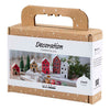 Creativ company mini hobby set decoration, houses, Christmas paint, 1 box