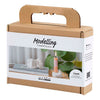 Mini set hobby per modellismo della Creativ Company, candeliere con conchiglie, bianco sporco, 1 scatola