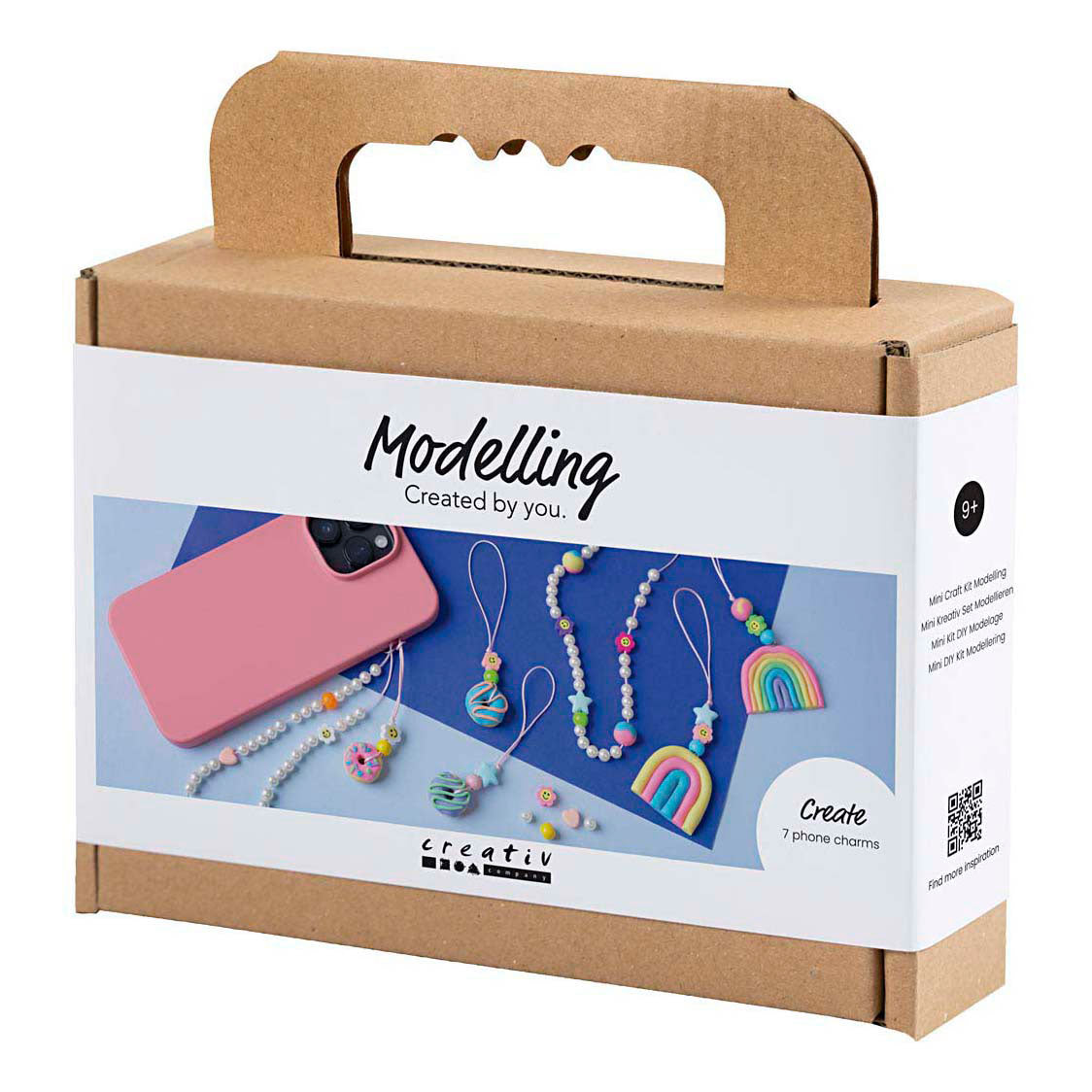 Creativ company mini hobby set sculpting, mobile charm, various colors, 1 box