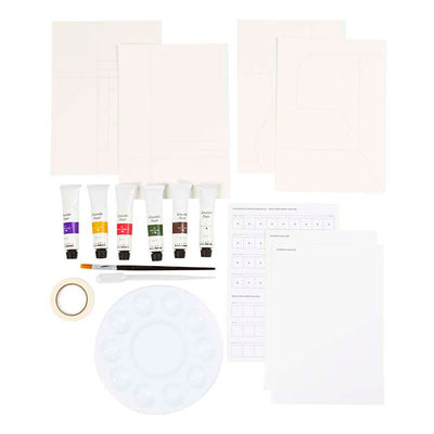 Set hobby Creativ Company tempera, quadri, vari colori, 1 scatola