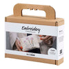Mini set hobby per ricamo Creativ Company, borsa per trucchi, crema, 1 scatola