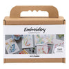 Mini set hobby ricamo Creativ Company, quadri con ricami, vari colori, 1 scatola
