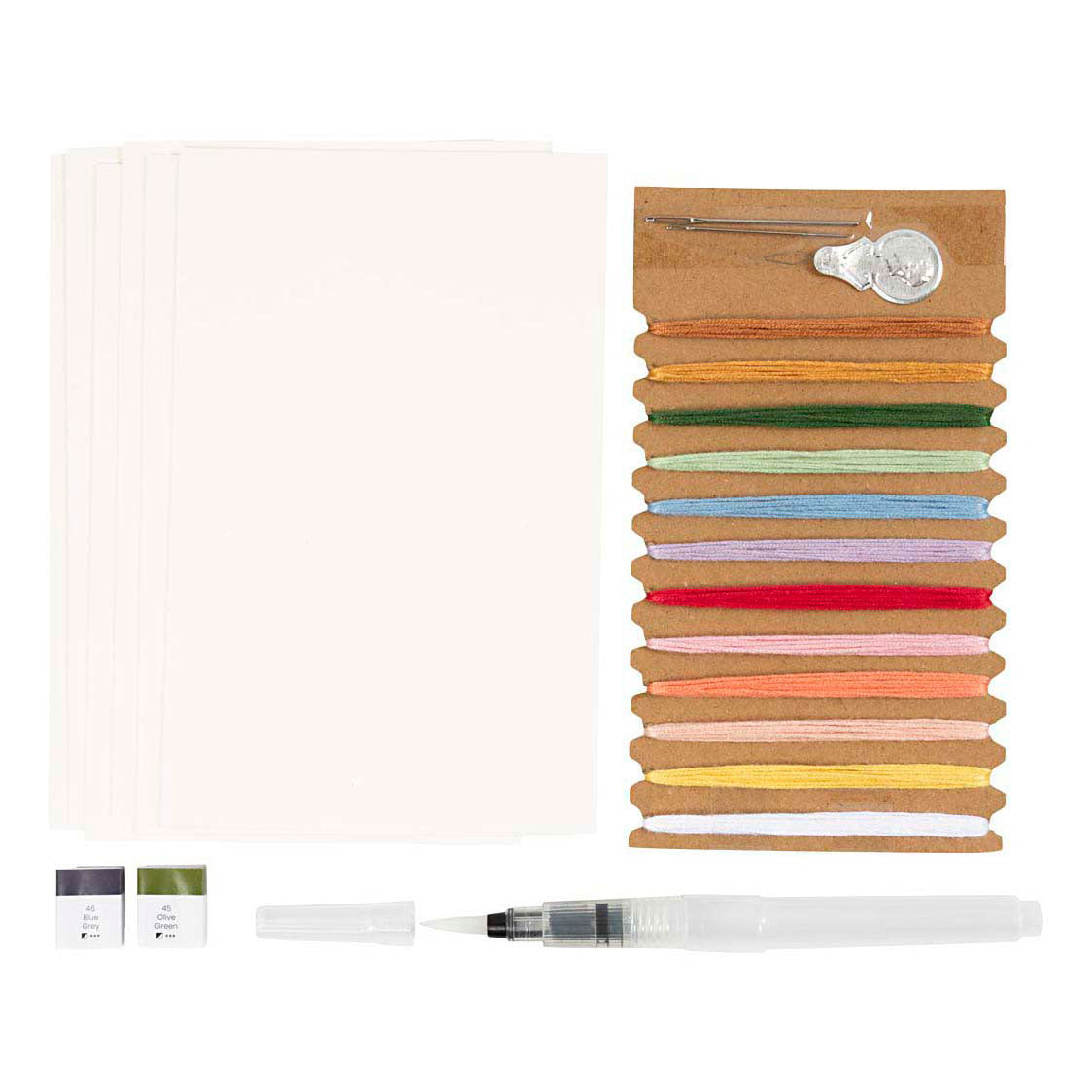 Mini set hobby ricamo Creativ Company, quadri con ricami, vari colori, 1 scatola