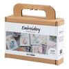 Mini set hobby ricamo Creativ Company, quadri con ricami, vari colori, 1 scatola