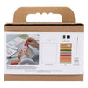 Mini set hobby ricamo Creativ Company, quadri con ricami, vari colori, 1 scatola