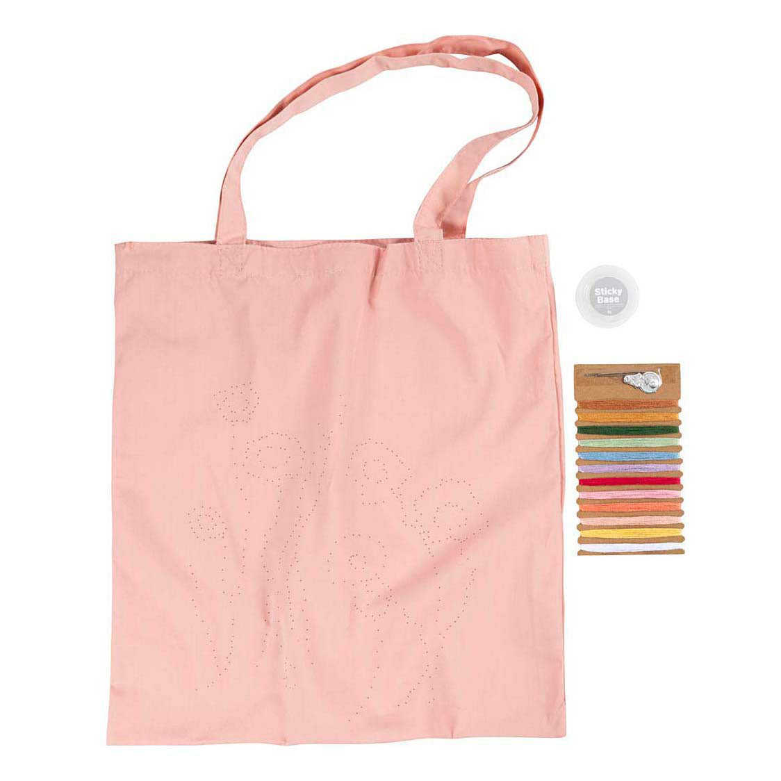 Set hobby ricamo Creative Company, borsa per il trasporto, rosa chiaro, 1 scatola