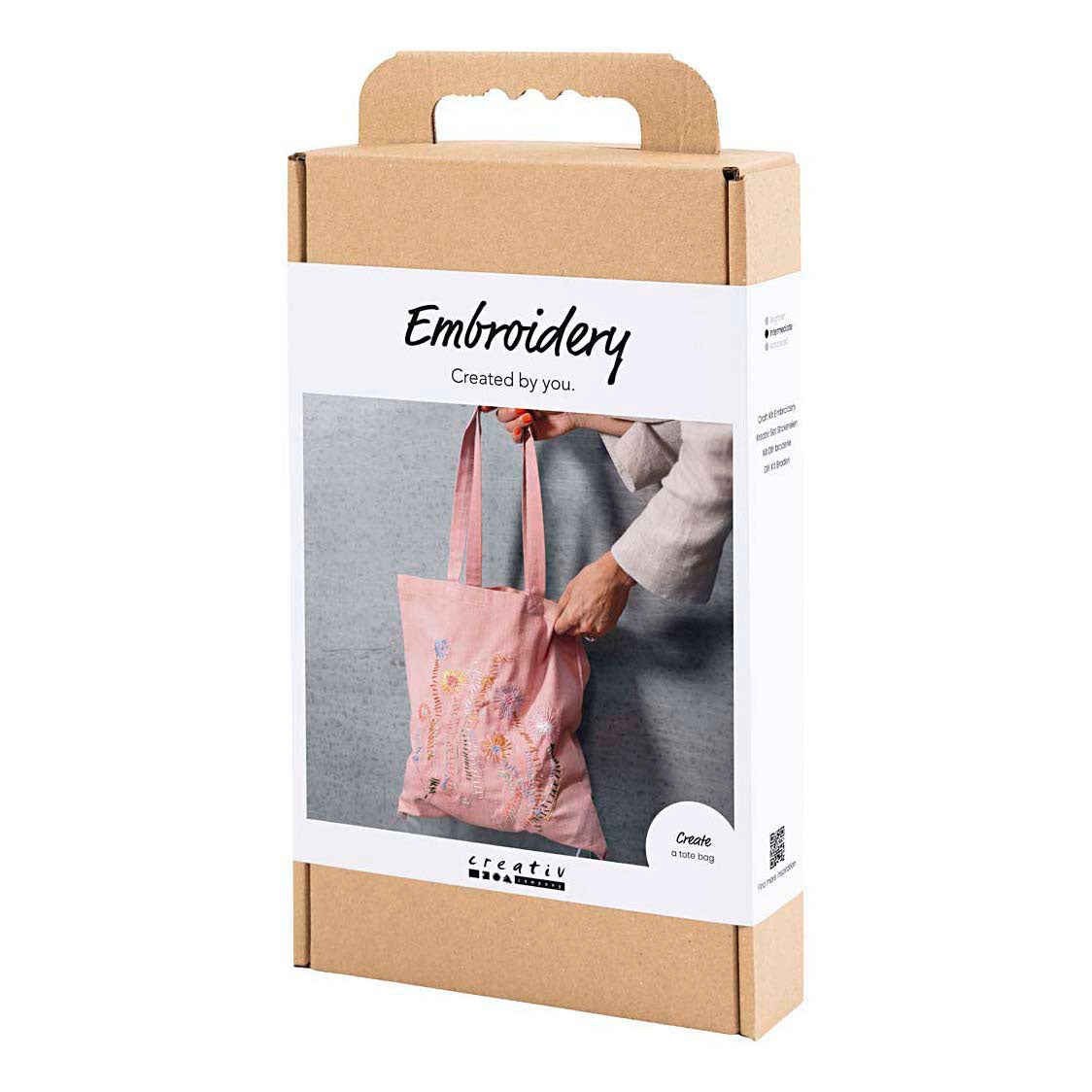 Set hobby ricamo Creative Company, borsa per il trasporto, rosa chiaro, 1 scatola