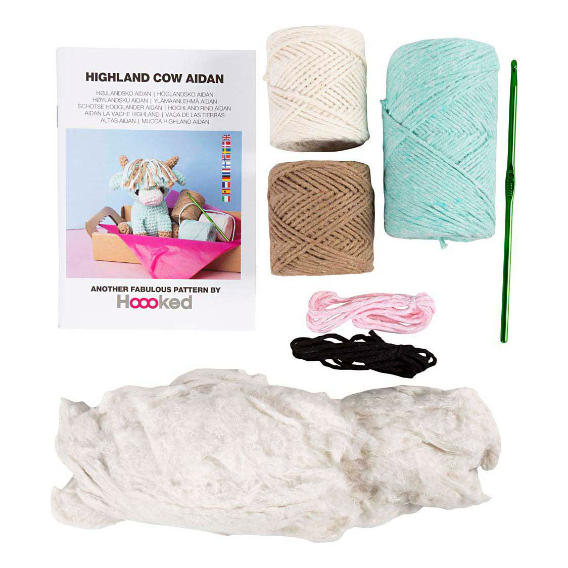 Set hobby Creativ Company amigurumi, mucca, beige, menta, 1 scatola