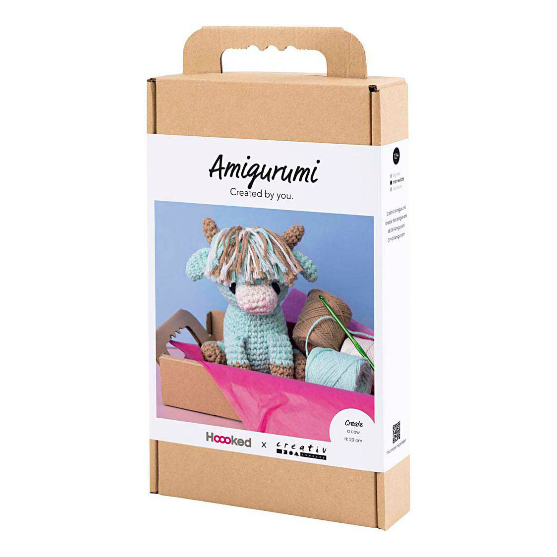Set hobby Creativ Company amigurumi, mucca, beige, menta, 1 scatola