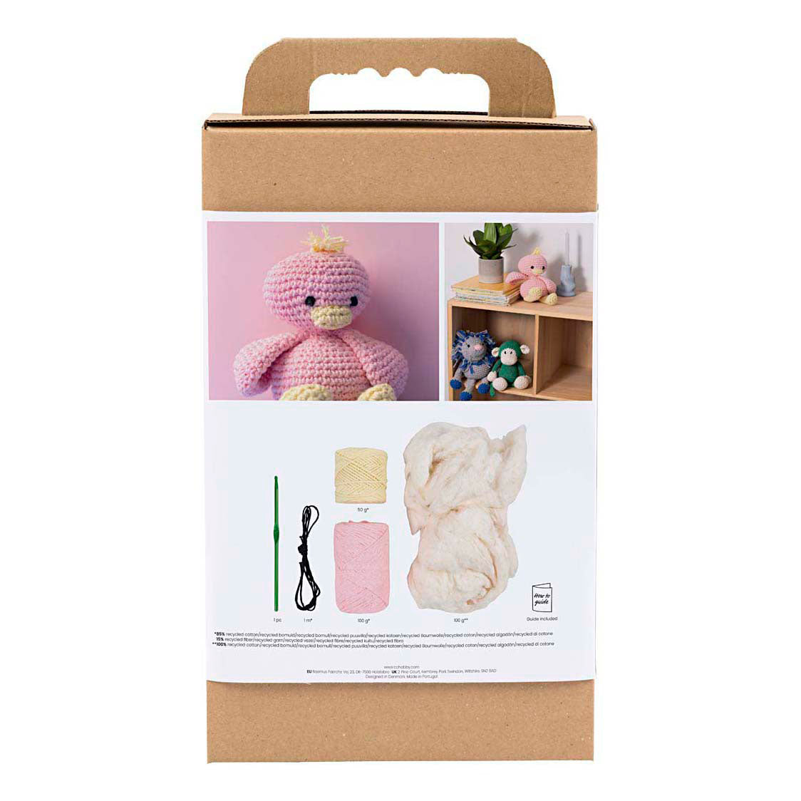 Set hobby Creative Company amigurumi, anatroccolo, rosa chiaro, giallo chiaro, 1 scatola