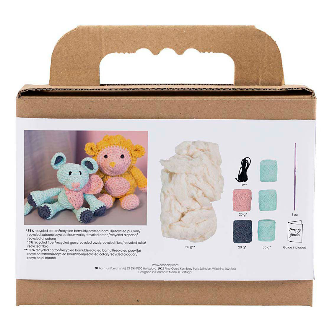 Set hobby Creativ Company amigurumi, topo, menta, 1 scatola
