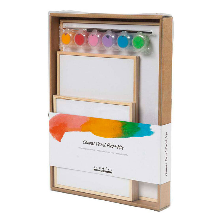 Creativ Company juego de paneles de lienzo, coloridos, 1 caja