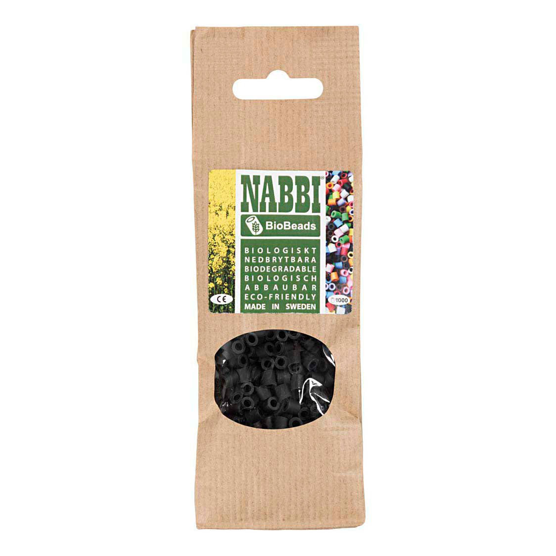 Creativ company nabbi biobeads 5x5mm negro - 1000 uds.