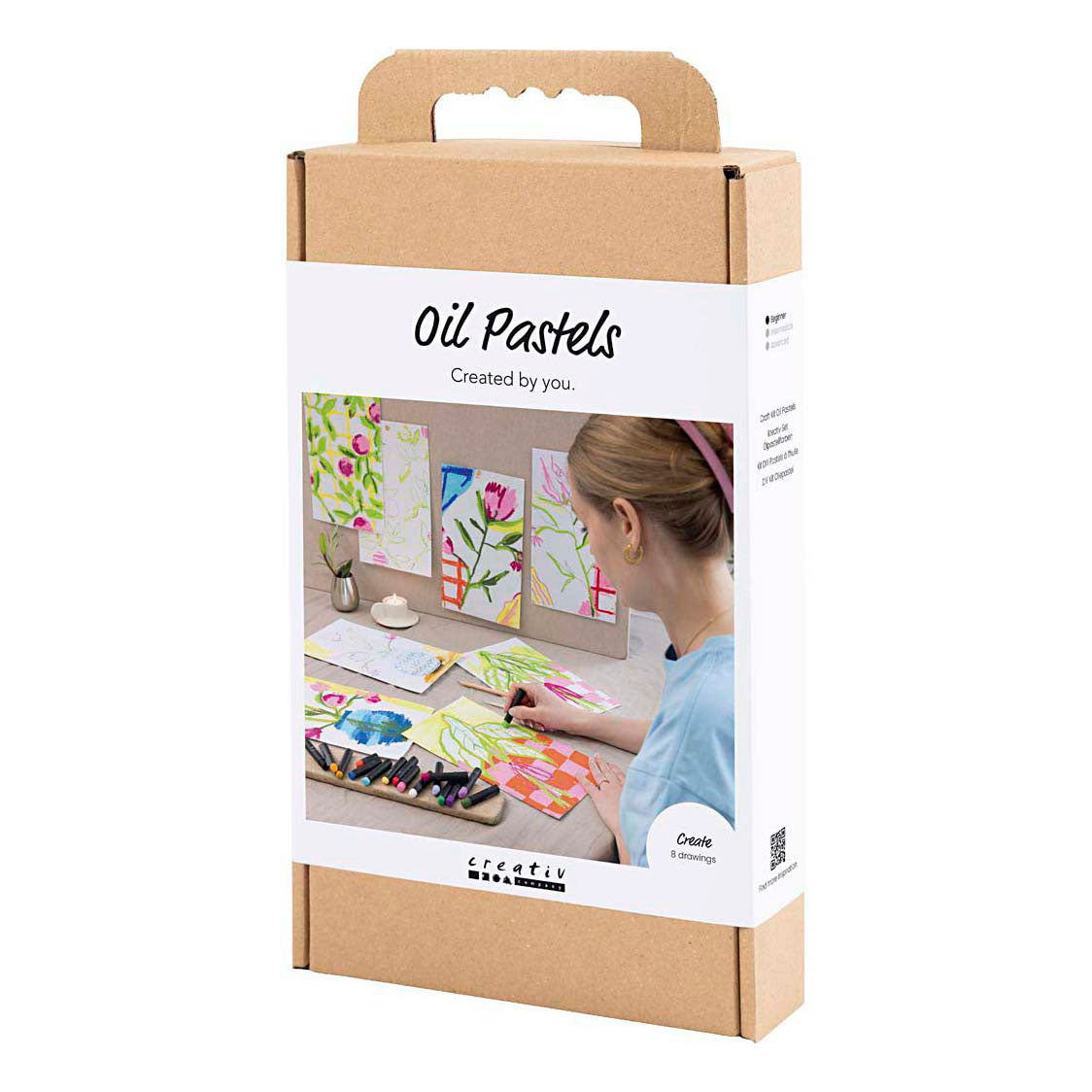 Set hobby Creative Company Pastelli a olio, fiori, vari colori, 1 scatola