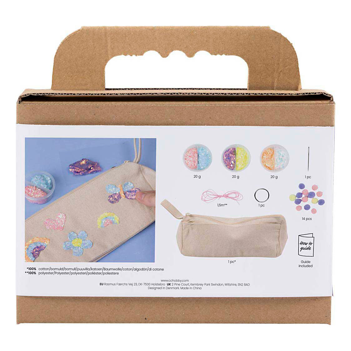 Mini set hobby Creative Company, astuccio, colori pastello, 1 scatola