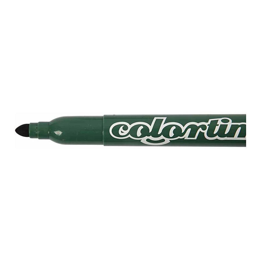 Pennarelli Colortime, larghezza tratto 5 mm, colori extra, 12 pezzi, 1 scatola