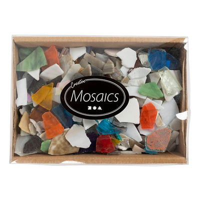 Mosaico aziendale Creativ, misura 8-20 mm, spessore 2-3 mm, il contenuto può variare, vari colori, 2 kg 1 scatola