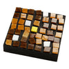 Piastrelle mosaico in vetro dell'azienda Creativ, formato 10x10 mm, spessore 3 mm, ca. 700 pezzi, 454 gr 1 scatola