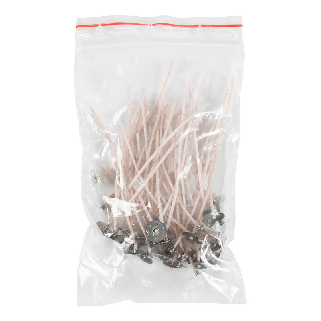 Stoppini per candele in portacandele, adatti per portacandele con diametro 20-65 mm, L: 10 cm, spessore 2 mm, 50 pezzi 1 scatola